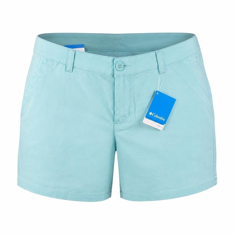 Columbia Kenzie Cove Shorts Womens 12 Blue Cotton Modern Classic Hiking Outdoor